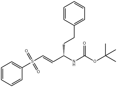 Carbamic acid, [(1S,2E)-1-(2-phenylethyl)-3-(phenylsulfonyl)-2-propenyl]-, 1,1-dimethylethyl ester (9CI)