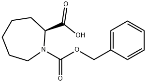 1H-Azepine-1,2-dicarboxylic acid, hexahydro-, 1-(phenylmethyl) ester, (2S)- Struktur
