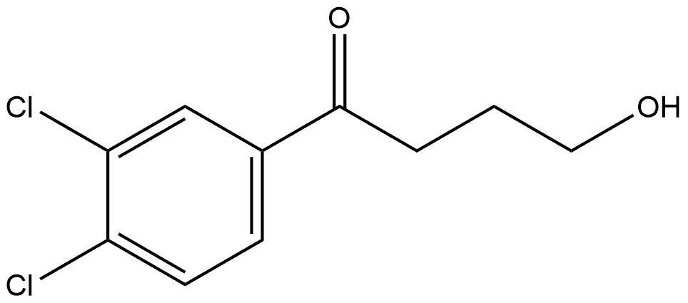 1-(3,4-Dichlorophenyl)-4-hydroxy-1-butanone 结构式