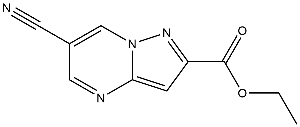 ethyl 6-cyanopyrazolo[1,5-a]pyrimidine-2-carboxylate Structure