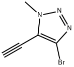 4-bromo-5-ethynyl-1-methyl-1H-1,2,3-triazole Struktur