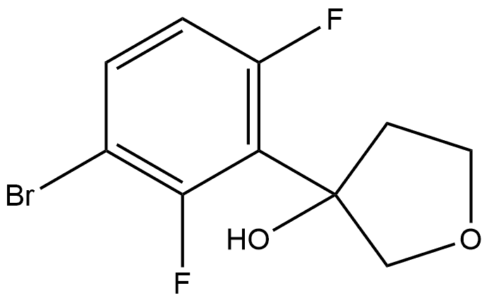 3-(3-Bromo-2,6-difluorophenyl)tetrahydro-3-furanol Structure