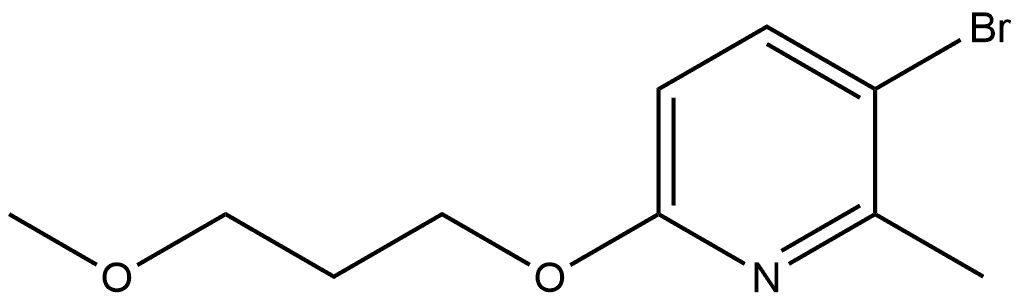 3-Bromo-6-(3-methoxypropoxy)-2-methylpyridine Structure