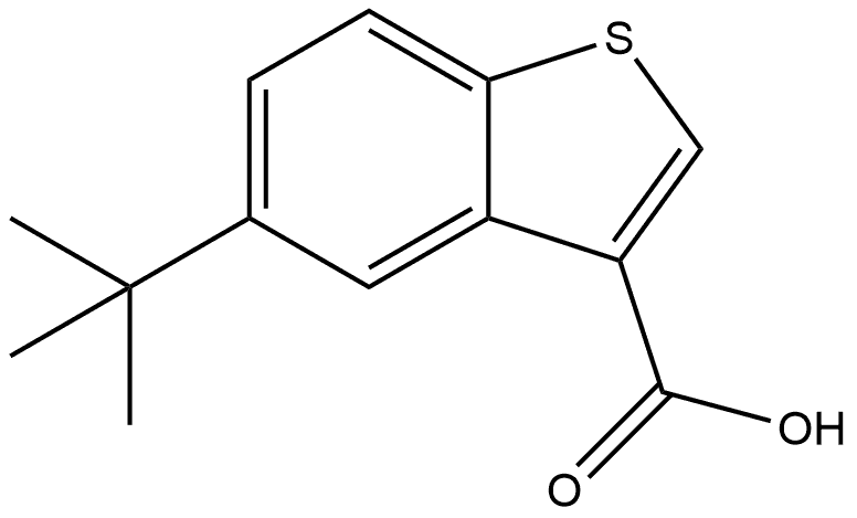 5-(叔丁基)苯并[B]噻吩-3-羧酸, 1702660-11-4, 结构式