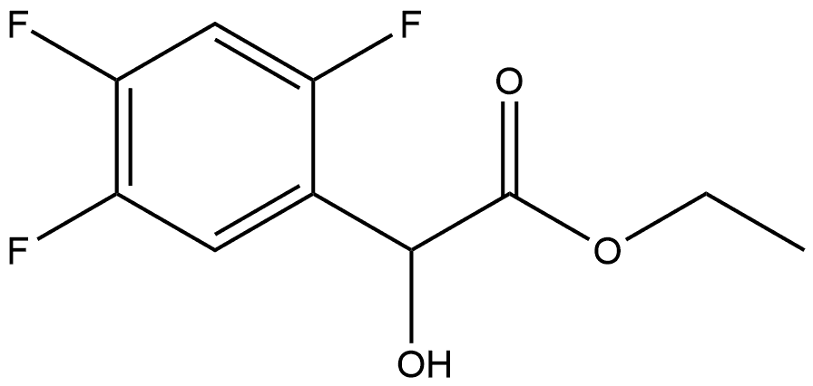 Ethyl 2,4,5-trifluoro-α-hydroxybenzeneacetate Structure