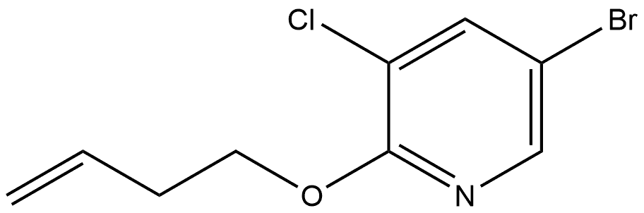 5-Bromo-2-(3-buten-1-yloxy)-3-chloropyridine Structure