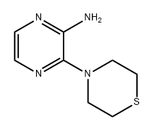 2-Pyrazinamine, 3-(4-thiomorpholinyl)- 结构式