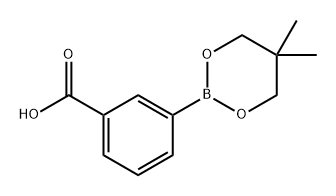 Benzoic acid, 3-(5,5-dimethyl-1,3,2-dioxaborinan-2-yl)- Struktur