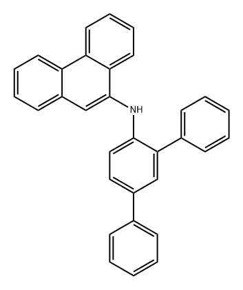 N-[1,1′:3′,1′′-三联苯]-4′-基-9-菲胺, 1703834-47-2, 结构式