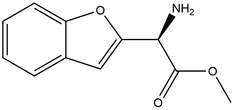 methyl (R)-2-amino-2-(benzofuran-2-yl)acetate Structure