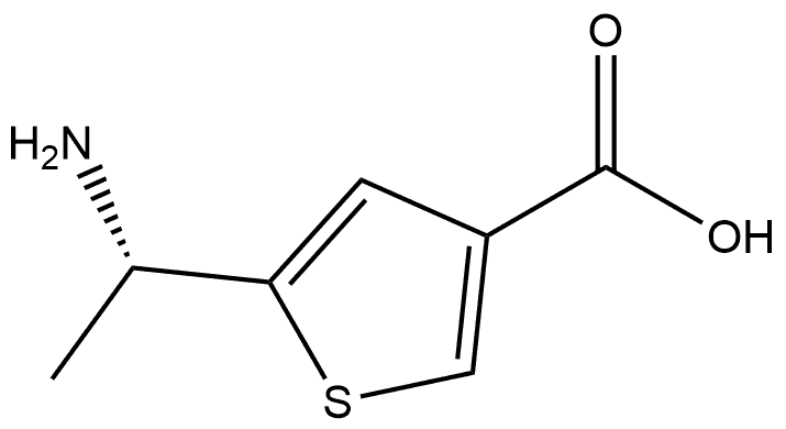 5-[(1S)-1-Aminoethyl]-3-thiophenecarboxylic acid Struktur