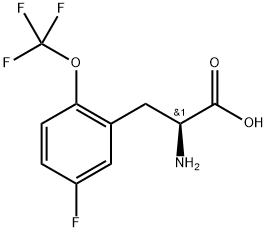 (2S)-2-amino-3-[5-fluoro-2-(trifluoromethoxy)phenyl]propanoic acid Structure