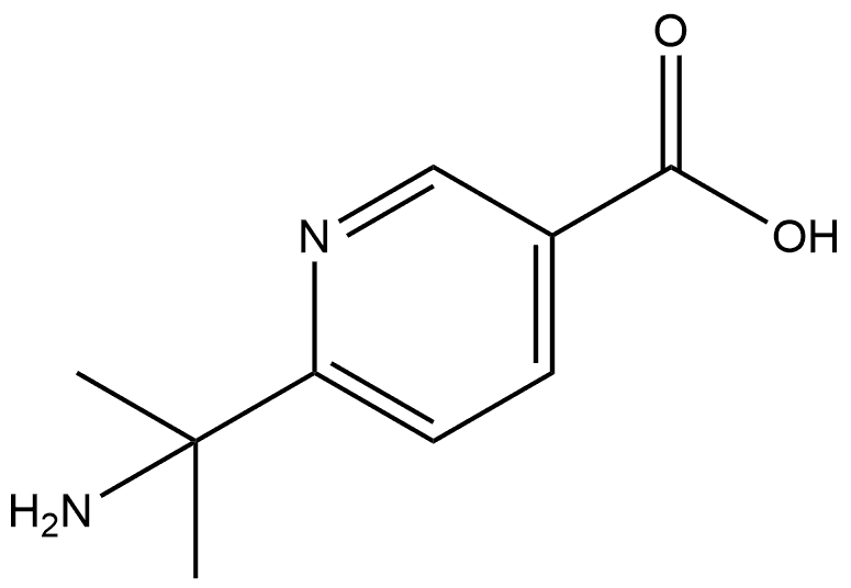 6-(1-Amino-1-methylethyl)-3-pyridinecarboxylic acid Struktur