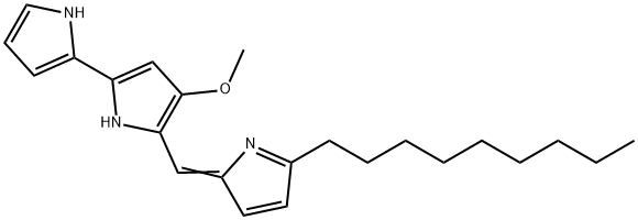 2,2'-Bi-1H-pyrrole, 4-methoxy-5-[(5-nonyl-2H-pyrrol-2-ylidene)methyl]- 结构式