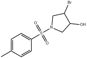 3-Pyrrolidinol, 4-bromo-1-[(4-methylphenyl)sulfonyl]-,170456-84-5,结构式