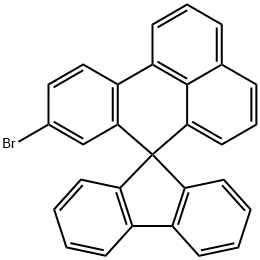 Spiro[7H-benz[de]anthracene-7,9'-[9H]fluorene], 9-bromo- 化学構造式