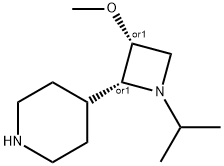 4-((2S,3S)-1-Isopropyl-3-methoxyazetidin-2-yl)piperidine Structure