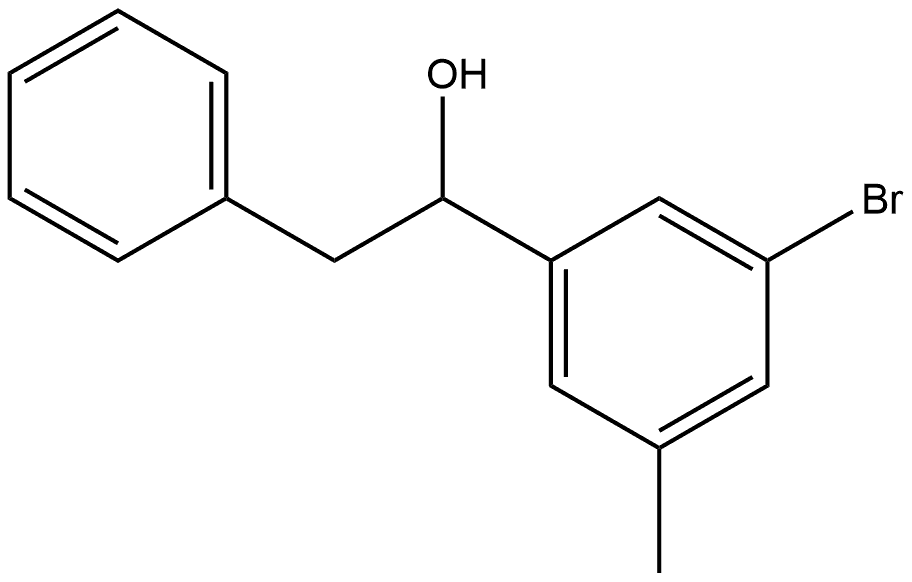 α-(3-Bromo-5-methylphenyl)benzeneethanol Structure