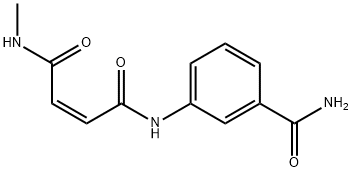 2-Butenediamide, N1-[3-(aminocarbonyl)phenyl]-N4-methyl-, (2Z)- Struktur