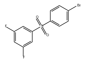 Benzene, 1-[(4-bromophenyl)sulfonyl]-3,5-difluoro-|1-((4-溴苯基)磺酰基)-3,5-二氟苯