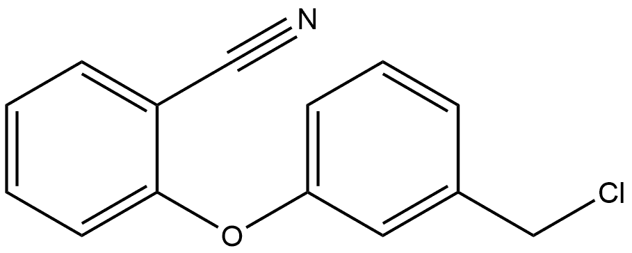 2-[3-(Chloromethyl)phenoxy]benzonitrile 结构式