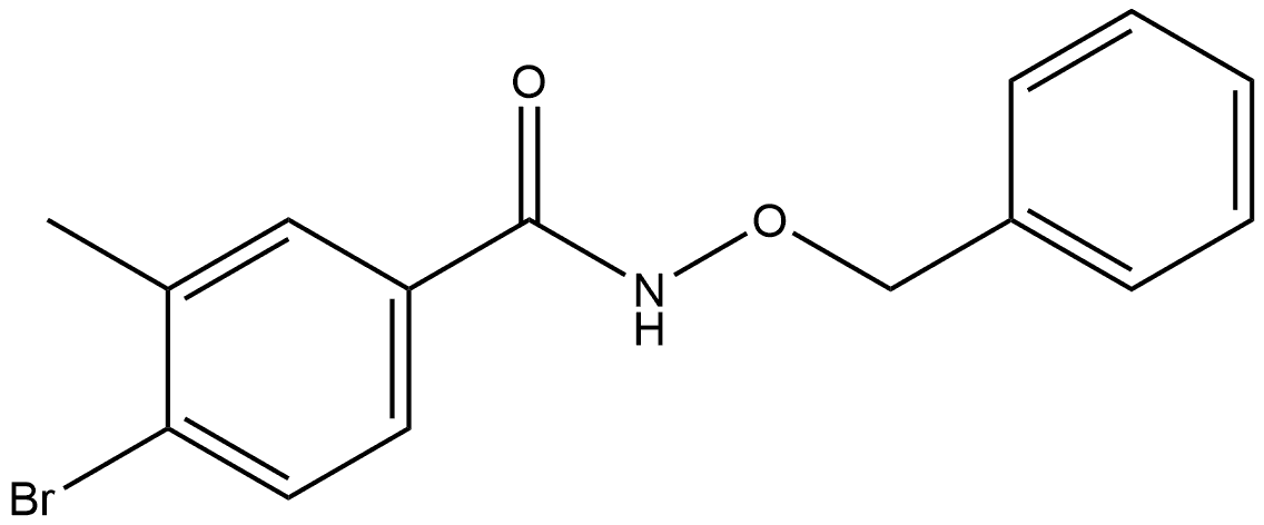 4-Bromo-3-methyl-N-(phenylmethoxy)benzamide Structure