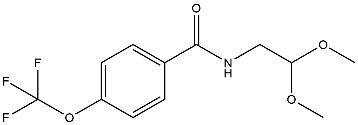 N-(2,2-Dimethoxyethyl)-4-(trifluoromethoxy)benzamide Structure