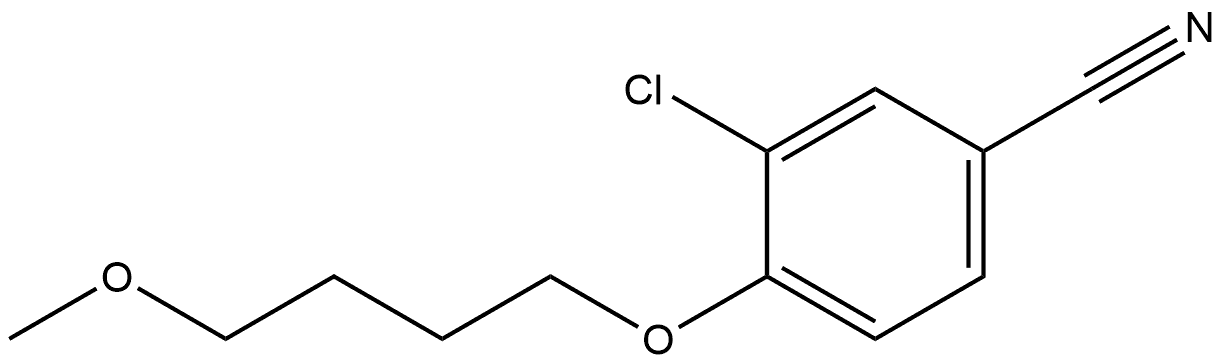 3-Chloro-4-(4-methoxybutoxy)benzonitrile Structure