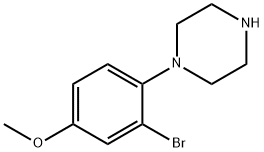 1-(2-bromo-4-methoxyphenyl)piperazine Structure