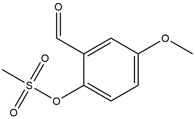 5-Methoxy-2-[(methylsulfonyl)oxy]benzaldehyde Structure