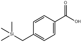 Benzoic acid, 4-[(trimethylsilyl)methyl]- Structure