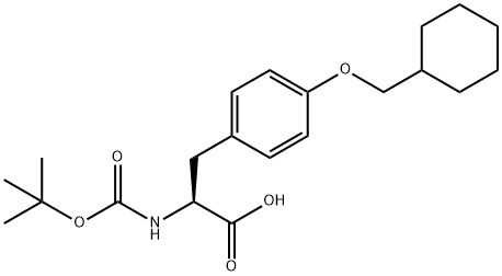 L-Tyrosine, O-(cyclohexylmethyl)-N-[(1,1-dimethylethoxy)carbonyl]-,170987-48-1,结构式