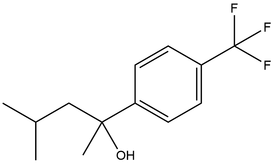 α-Methyl-α-(2-methylpropyl)-4-(trifluoromethyl)benzenemethanol Structure
