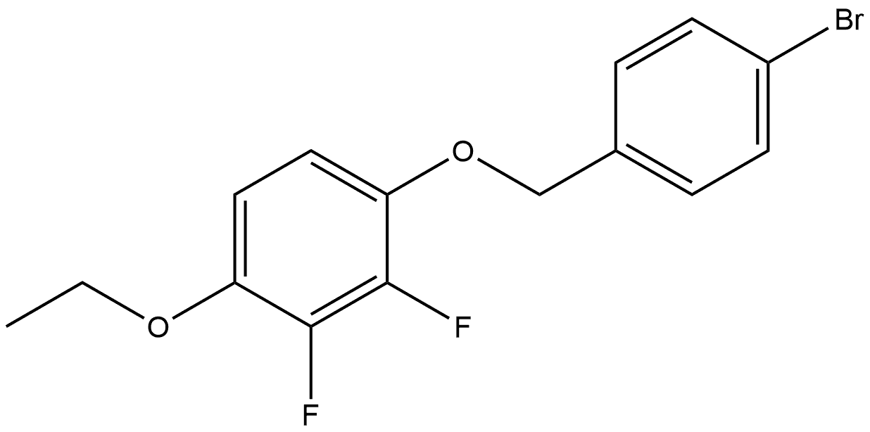 1-[(4-Bromophenyl)methoxy]-4-ethoxy-2,3-difluorobenzene 结构式