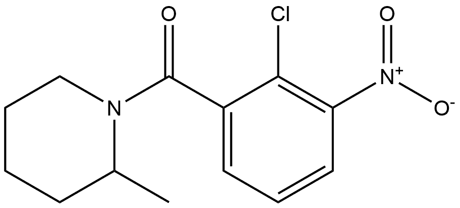 (2-chloro-3-nitrophenyl)(2-methylpiperidin-1-yl)methanone Structure