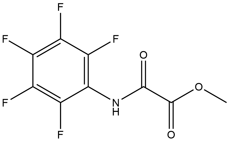 methyl [(2,3,4,5,6-pentafluorophenyl)carbamoyl]formate Struktur