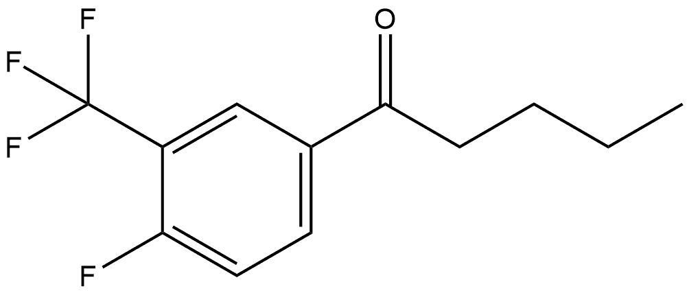 1-[4-Fluoro-3-(trifluoromethyl)phenyl]-1-pentanone Struktur