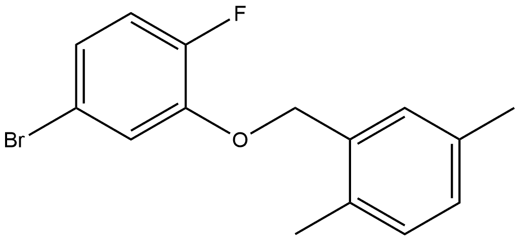 Benzene, 4-bromo-2-[(2,5-dimethylphenyl)methoxy]-1-fluoro-,1712065-47-8,结构式