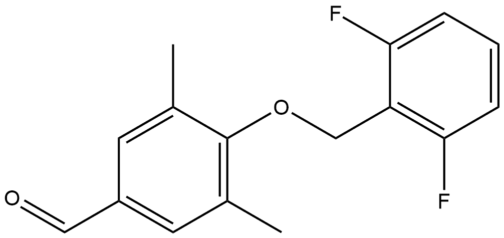 4-[(2,6-Difluorophenyl)methoxy]-3,5-dimethylbenzaldehyde Structure