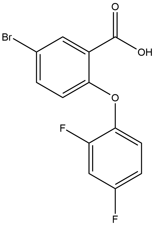 5-Bromo-2-(2,4-difluorophenoxy)benzoic acid Structure