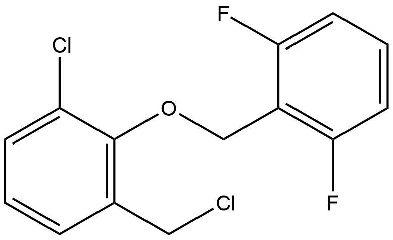 Benzene, 1-chloro-3-(chloromethyl)-2-[(2,6-difluorophenyl)methoxy]- 化学構造式