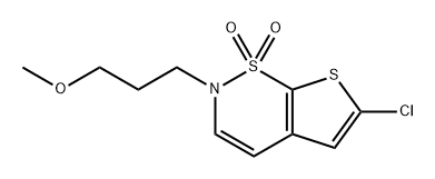 2H-Thieno[3,2-e]-1,2-thiazine, 6-chloro-2-(3-methoxypropyl)-, 1,1-dioxide Structure