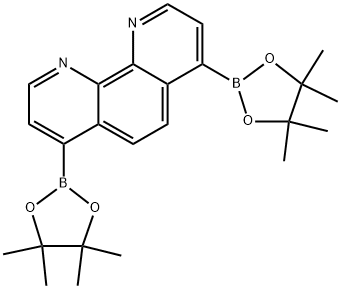 4,7-bis(4,4,5,5-tetramethyl-1,3,2-dioxaborolan-2-yl)-1,10-phenanthroline Structure