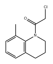 Ethanone, 2-chloro-1-(3,4-dihydro-8-methyl-1(2H)-quinolinyl)- Struktur