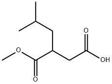 Butanedioic acid, 2-(2-methylpropyl)-, 1-methyl ester Struktur