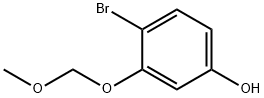 Phenol, 4-bromo-3-(methoxymethoxy)- 化学構造式