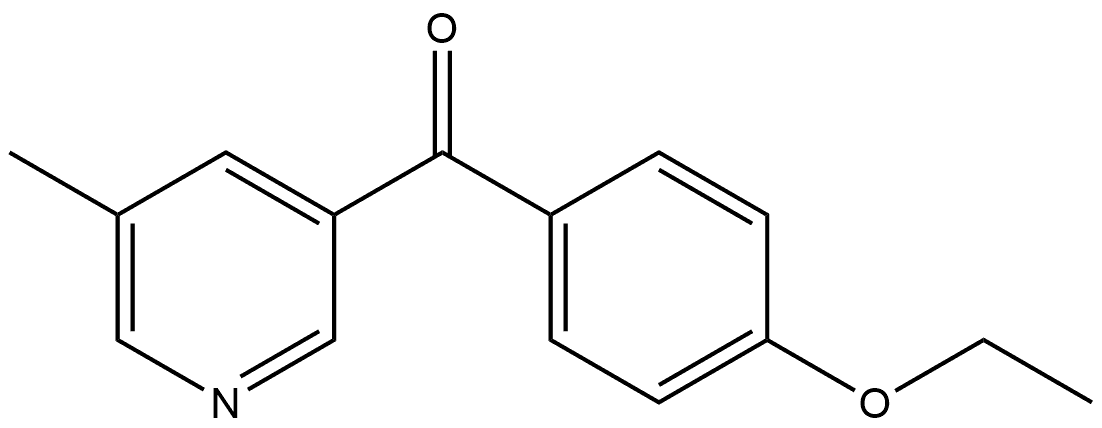 (4-Ethoxyphenyl)(5-methyl-3-pyridinyl)methanone 化学構造式