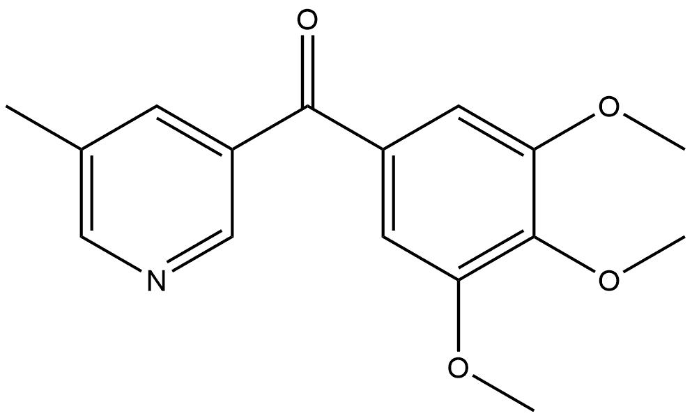 (5-Methyl-3-pyridinyl)(3,4,5-trimethoxyphenyl)methanone Structure