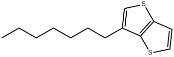 3-Heptylthieno[3,2-b]thiophene Structure