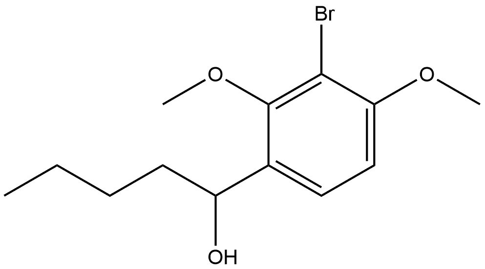 3-Bromo-α-butyl-2,4-dimethoxybenzenemethanol 结构式